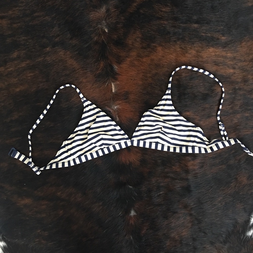 J. Crew striped bikini top